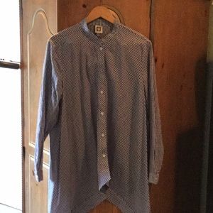 Anne Taylor navy check Tunic NWT size 14